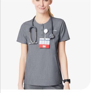 Figs Arura  Top Scrub Graffiti